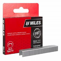 Скобы для степлера, тип 53 PRO 10мм (1000шт) Miles