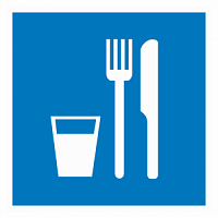Знак "Пункт приема пищи" D01