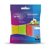 Салфетки "GRASS" 30х30см микрофибра (4шт)