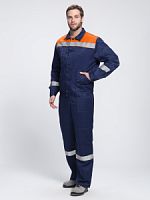 Костюм Лигор-2 СОП 52-54/194-200 (тк.Смесовая,210) п/к, т.синий/оранжевый