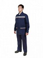Костюм ПРОФЕССИОНАЛ ПК р.48-50/170-176 темно-синий с красным